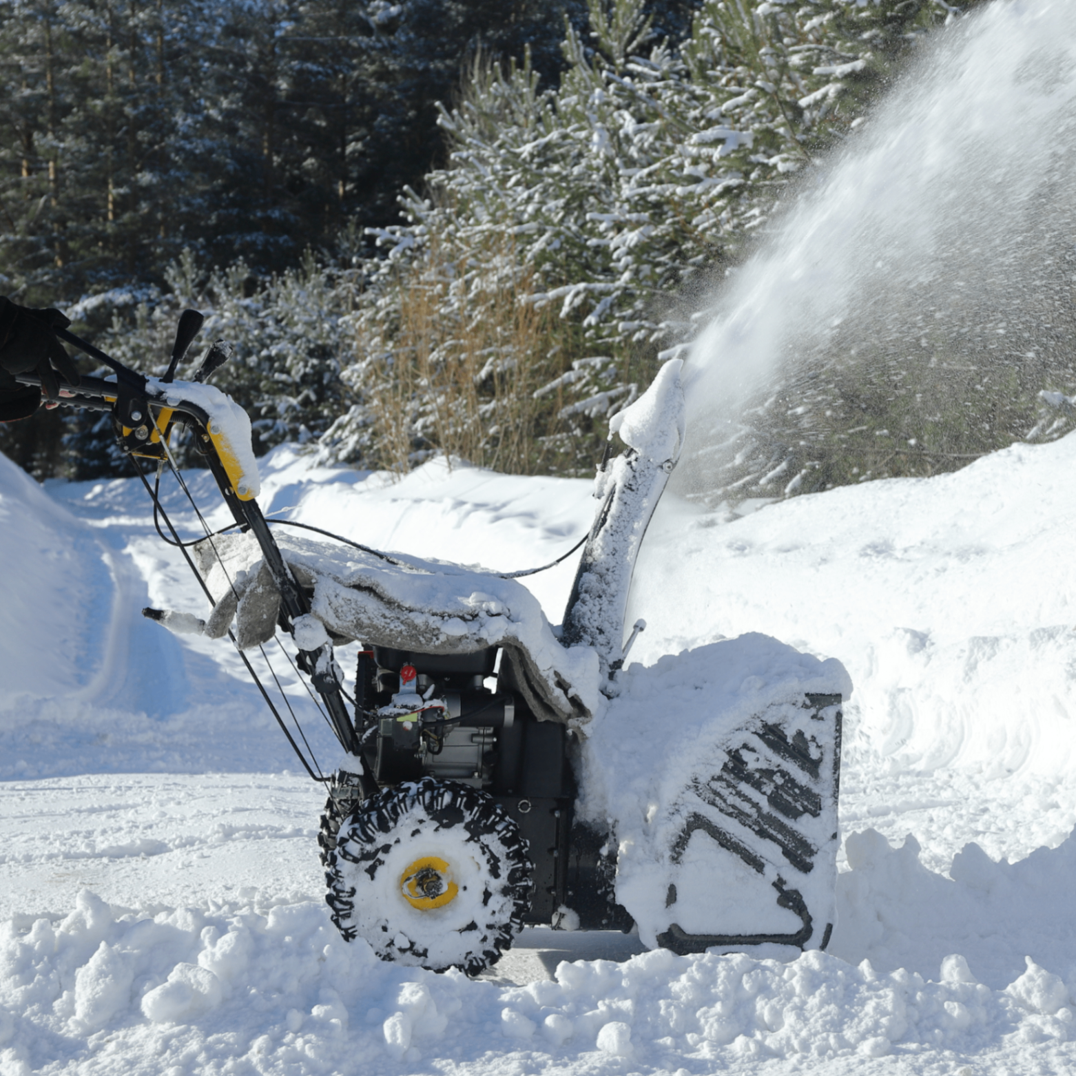 Scaped Outdoors crew prepared with snow removal equipment during a winter storm
