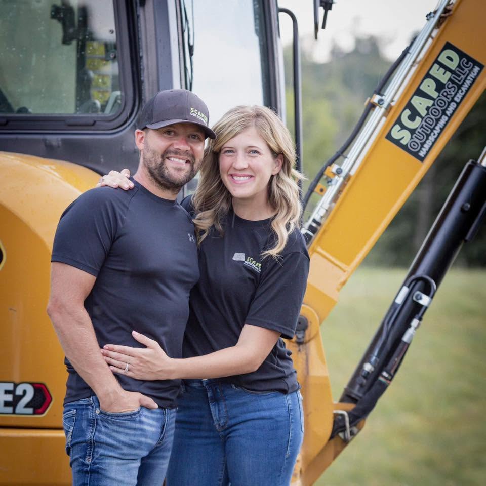 Sarah and Kevin, owners of Scaped Outdoors