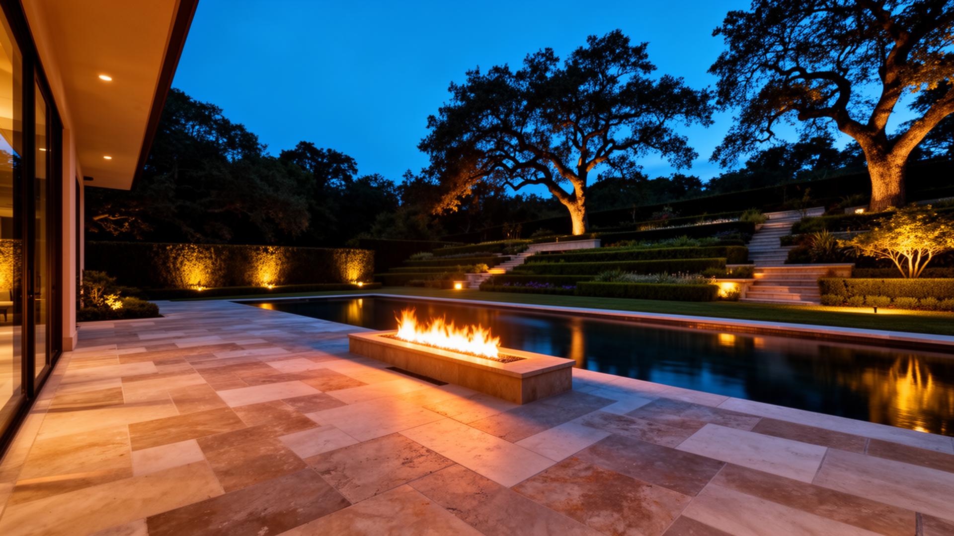 Completed luxury patio